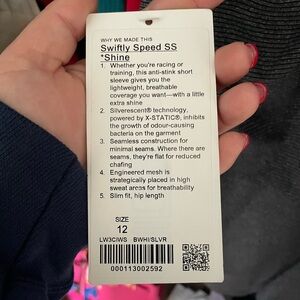 Swiftly Speed SS Shine Top